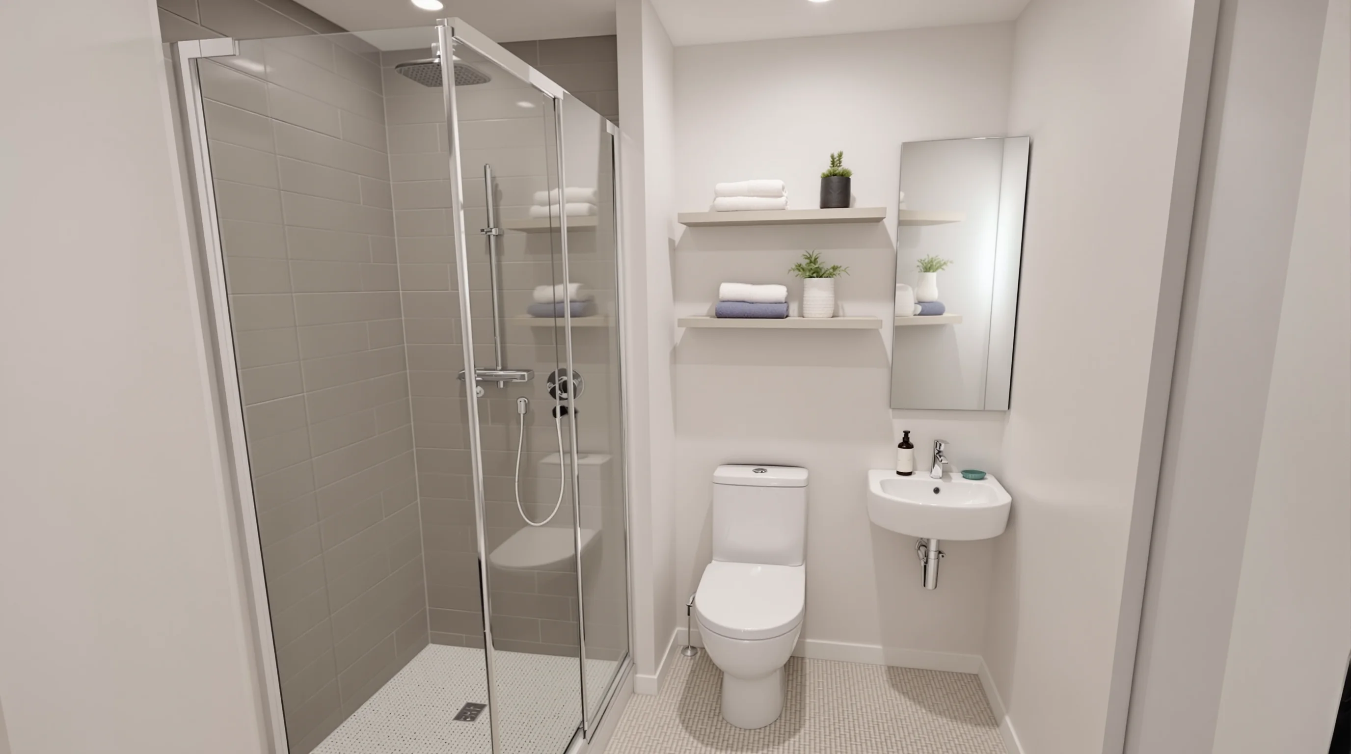 Baños pequeños con ducha: 9 ideas para aprovechar cada centímetro