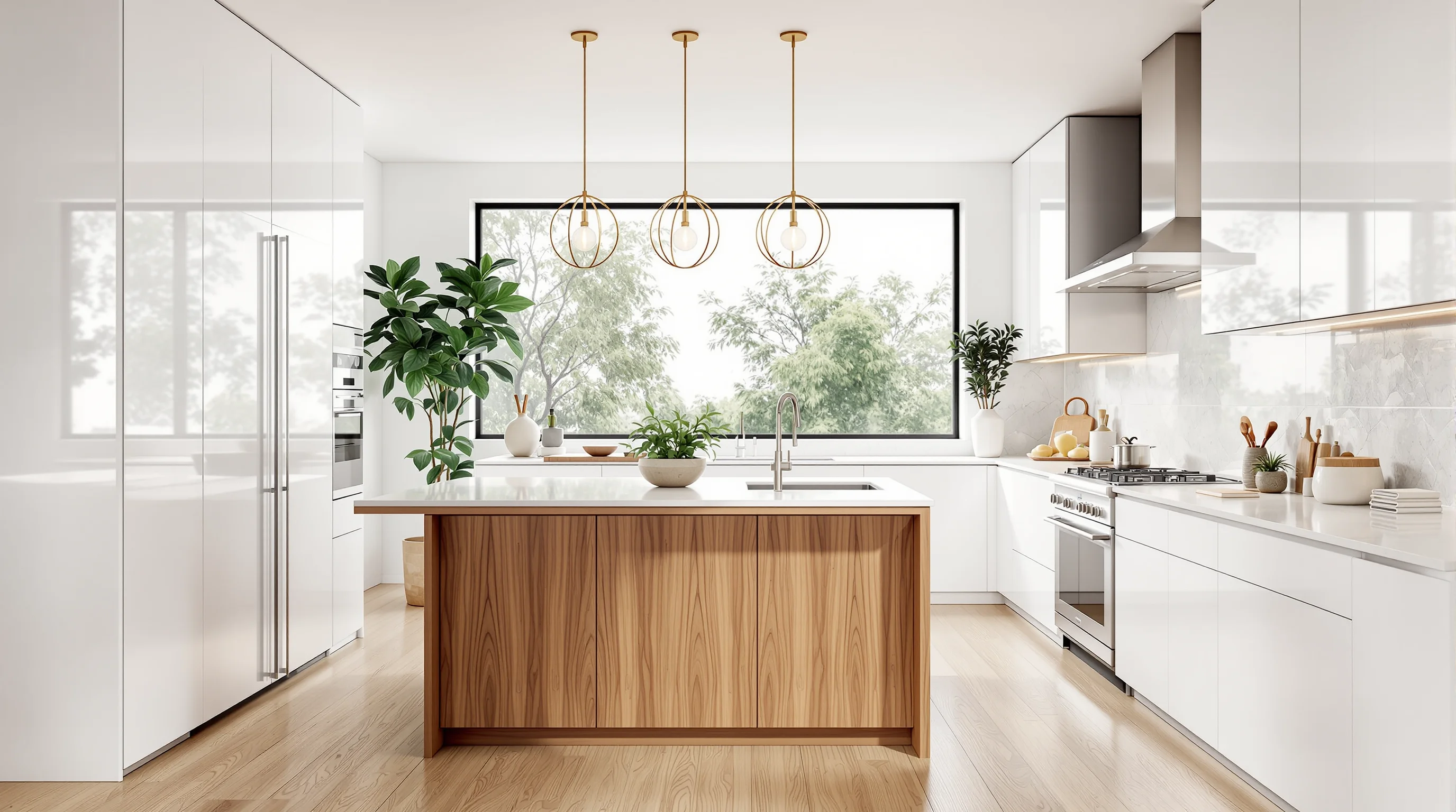 Cocina blanca y madera: las tendencias más elegantes para renovar tu hogar