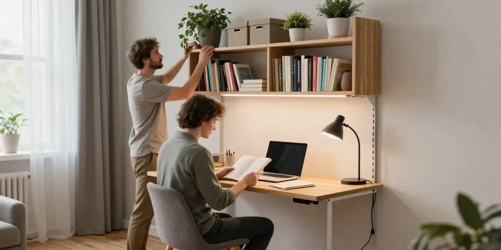 Estudio Biblioteca En Casa: Las 10 Ideas Para Optimizar Espacios Pequeños